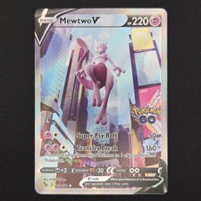Pokémon TCG Card Mewtwo V 072/078 Pokemon Go Alternative Art Holo - NM-