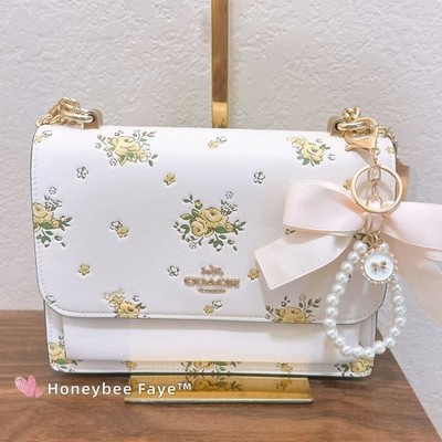 美品！　COACH ハンド　ショルダー　バッグ スタッズ 花柄　ベージュ　白 s-l400.jpg