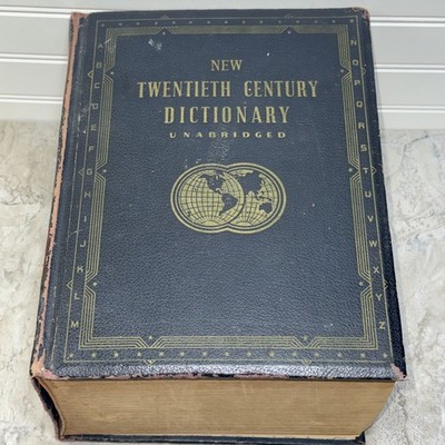 VTG 1946 WEBSTERS DICTIONARY TWENTIETH CENTURY UNABRIDGED BLACK | eBay