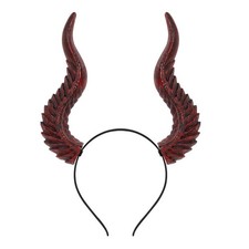 Demon Horns Headband Adjustable DIY Halloween Cosplay Devil CostumeAccessory