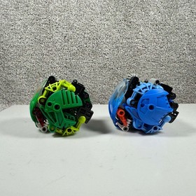 LEGO Bionicle Bohrok Gahlok 8562 Lehvak 8564 Blue Green Set with Manuals