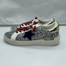 Vintage Havana Grande Silver Glitter Multi Casual Sneakers Women s Size 7