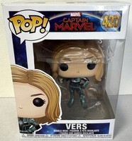 Funko Pop! Captain Marvel Vers #427 Bobble-Head Vinyl Figure New In Box