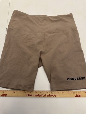 Converse Shorts  Womens L Tan Bike Shorts
