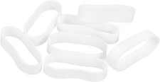 uxcell 120Pcs Silicone Rubber Bands, 5mm x 20.5mm 5 x 20.5mm, White
