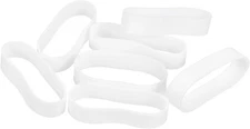 uxcell 120Pcs Silicone Rubber Bands, 5mm x 20.5mm 5 x 20.5mm, White 