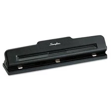 Swingline Desktop Hole Punch - 3 Punch Head[s] - 10 Sheet Capacity - 9/32" -