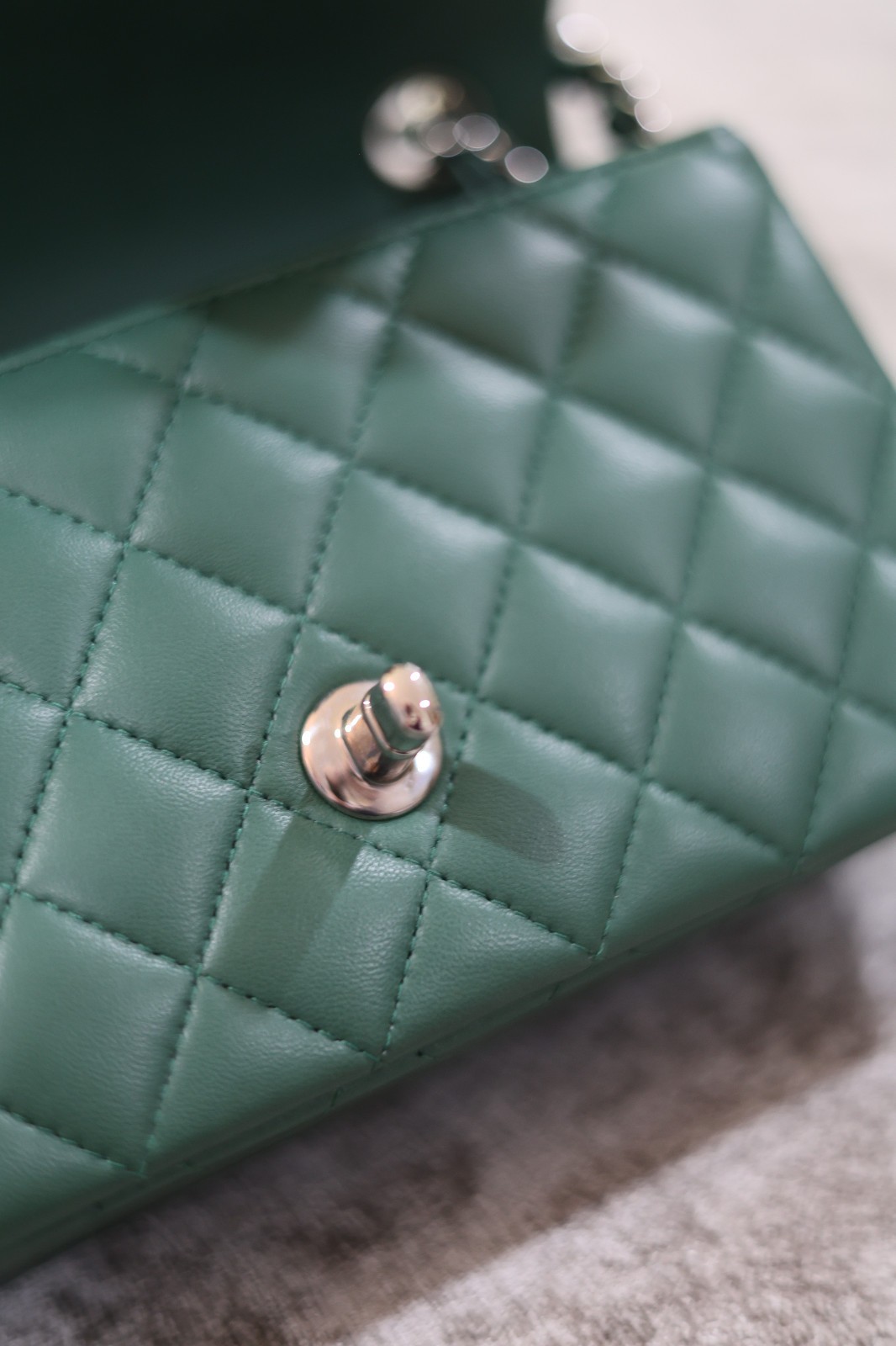 Authentic Chanel Classic Mini Rectangular Flap Gr… - image 9