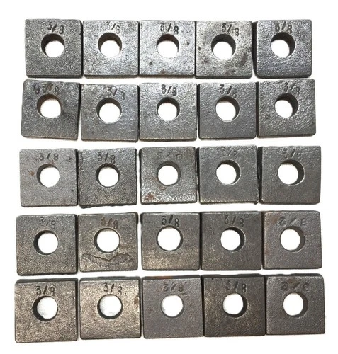 Unbranded Malleable Iron Beveled Square Washer 3/8 [Lot of 25] NOS