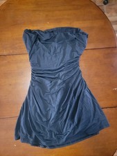 HYZ Women's Off Shoulder Summer Mini Dress Black Size XL Flowy A-Line NEW