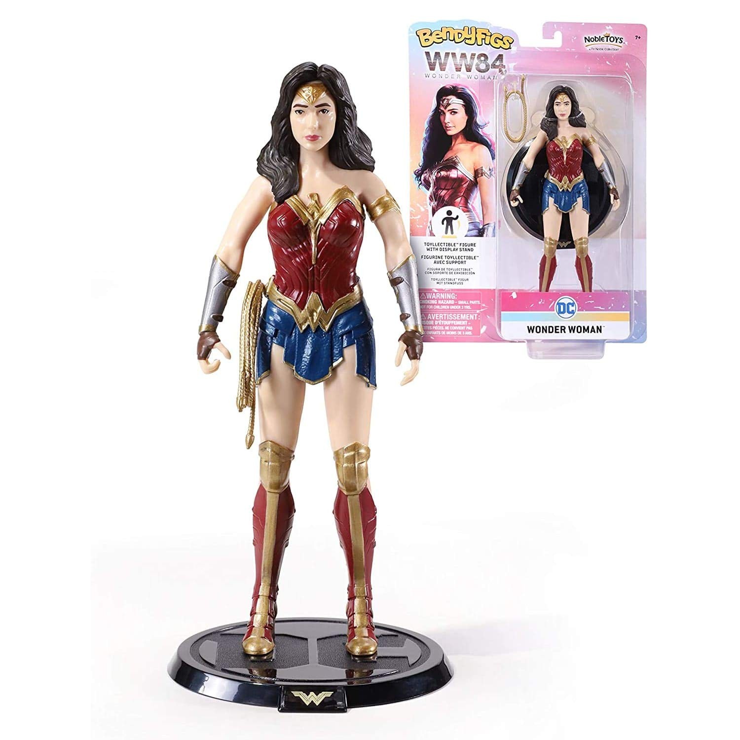 Благородная коллекция DC Bendyfigs Wonder Woman - Официально лицензированная модель 7,5 дюймов (19 см