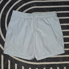 Hollister Mens Swim Shorts Trunks Size Small S Light Blue Worn Once EUC 