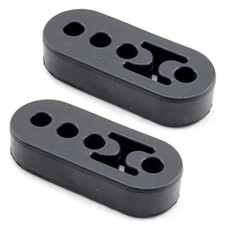 2Pcs Exhaust Hanger, Rubber Muffler Hanger, Adjustable Universal 4 Holes Car