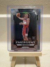 2024-25 Panini Prizm - Emergent Bub Carrington #20 Silver Prizm (RC)