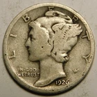 1926 S Mercury Dime 90% Silver G-VG  "Actual Coin Pictured - Not Cleaned"