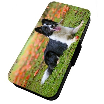 Bedruckte Flip Handyhülle iPhone, Samsung & Huawei Hunde Border Collie