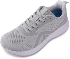 Men's Wide Toe Box Road Running Workout Shoes 11 Light Grey