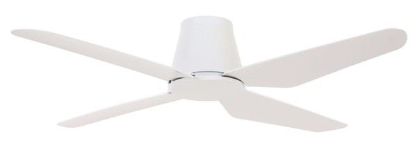 Deckenventilator Flach Mit Fernbedienung Aria Ctc Weiß 122Cm 3 Stufen Ohne Licht-image