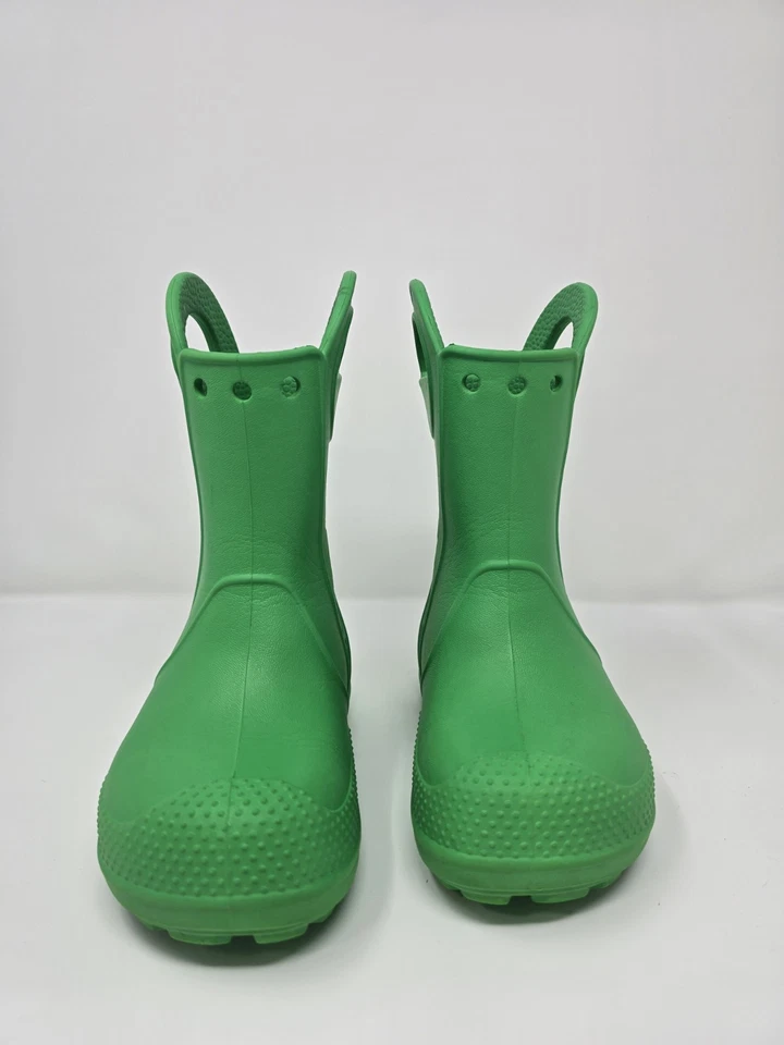 Botas de Lluvia Crocs Handle It Verdes Niños Talla C9 - Impermeables 12803 Excelente Estado Foto 4 de 4