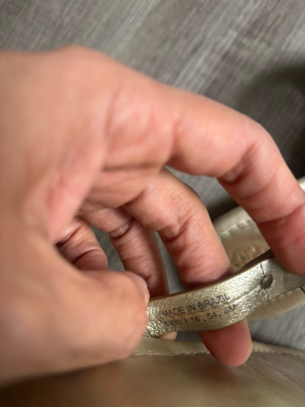 Tory Burch Women's Size 8  Miller Gold Slip On Sandel's thumbnail 5