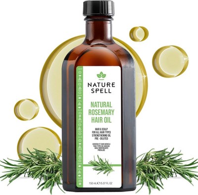 Nature Spell Rosmarinöl für Haare Haut & Wachstum Behandlung trockenes geschädigtes Haar 150 ml UK