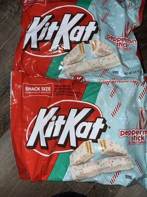 KitKat ~ Peppermint Stick Candy Christmas 2-Bags 8.8 Oz. Each ~ Expires 10/2026