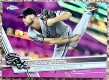 2017 Topps Chrome LUCAS GIOLITO Pink Refractor Insert #104
