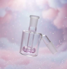 Premium Quality 14mm 45° Pink Mini Dry Ash Catcher for Water Pipe Bong Bubbler