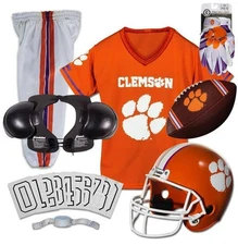 Clemson Tigers Kids NCAA 9pc Deluxe Football Uniform Set, Medium