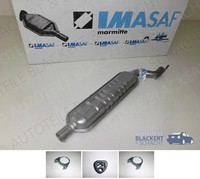 Imasaf Auspuff Mitteltopf+Anbauteile für Mercedes C-Klasse+Clk C200+C230 96-02