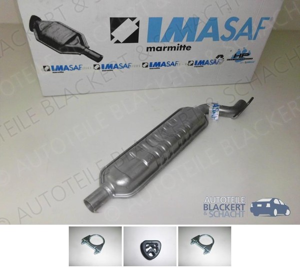 Imasaf Auspuff Mitteltopf+Anbauteile für Mercedes C-Klasse+Clk C200+C230 96-02-image