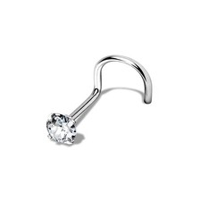 Silber Nasenstecker in 925er Silber, Nasenpiercing Stecker Silber Nasenstecker in 925er Silber, Nasenpiercing Stecker