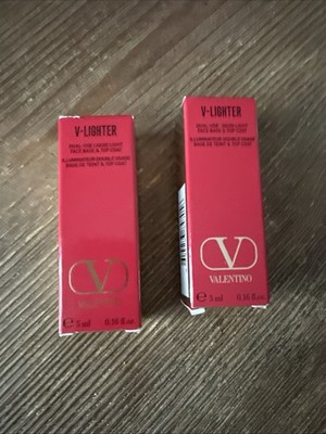 Valentino V-Lighter Face Base Primer & Highlighter Rosa Mini 16oz 5ml NIB ,get 2