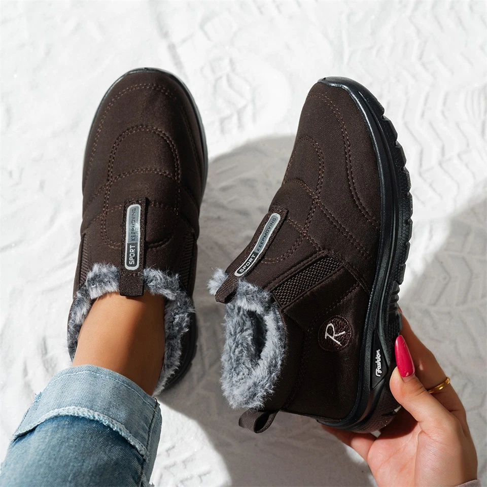 Warm Gefütterte Turnschuhe Damen Sneakers Winter Sportschuhe Freizeitschuhe DE - Bild 3 von 4