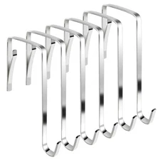 Thsiree 10Pcs Over The Door Hooks, Metal Door Hanger Z Hooks, Sturdy O