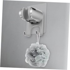 Handheld Shower Head Holder with 2 Hanger Hooks, Strong Adhesive Shower Wand