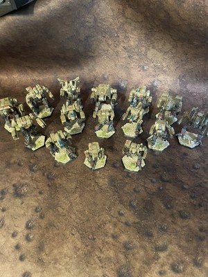 Battletech Clan Trinary Company 15 Mechs Painted Clan Wolf