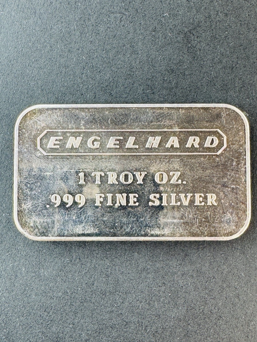 Engelhard Course Pebble Back No Serial Number RARE 1 OZ .999 Fine