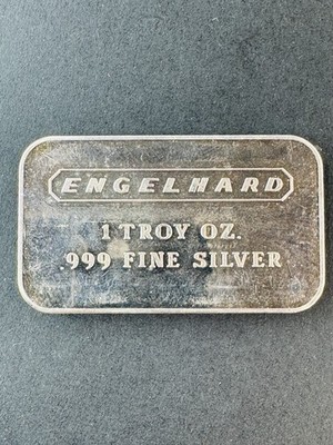 Engelhard Course Pebble Back No Serial Number RARE 1 OZ .999 Fine