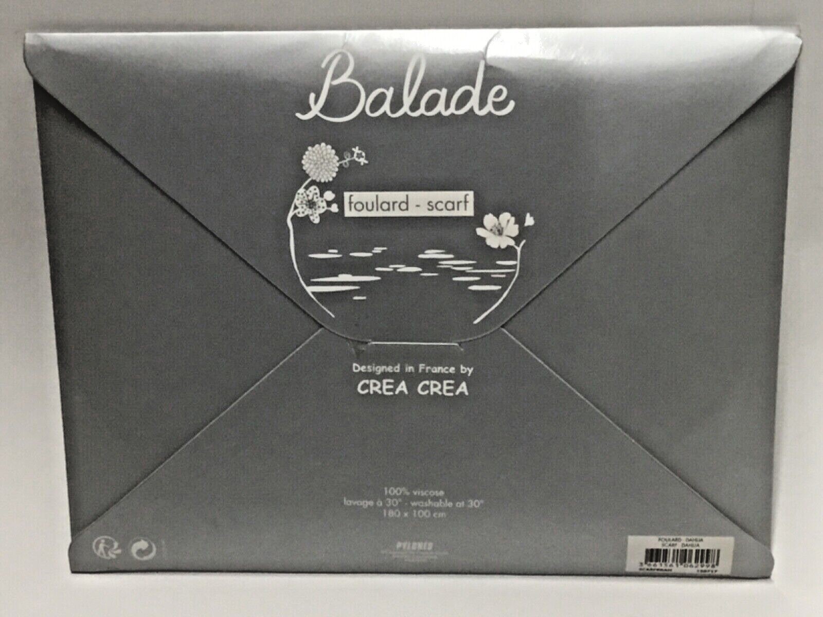 Pylones Balade Dahlia Scarf Covering Yellow Colorful France Foulard