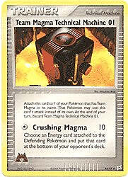 EX Aqua vs Magma 84/95 Team Magma Technical Machine 01 Pokemon Card