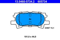 BremsbelÄGe Toyota T. Lexus RX 3.0-3.5 03-08
