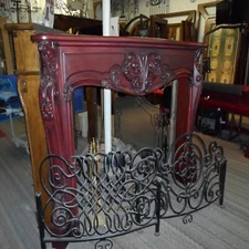 Custom Carved Fireplace Mantel
