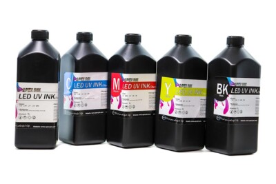 LED UV Tinte 1 Liter (Harttinte) für UV Drucker Zertifizierte Tinte 