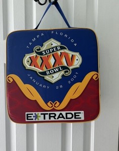 Super Bowl XXXV Seat Cushion Super Bowl 35 Baltimore Ravens New York Giants 2001