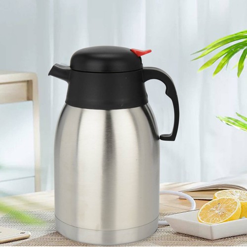 Thermoskanne Edelstahl 1.5 Liter Isolierkanne Kaffee Tee Kanne Einhandautomatik - Bild 12 von 19