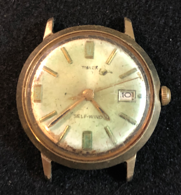 vintage timex self winding watch