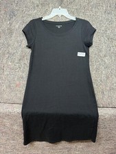 Eileen Fisher Womens Dress Shirt Black Organic Cotton Size PP Made in USA