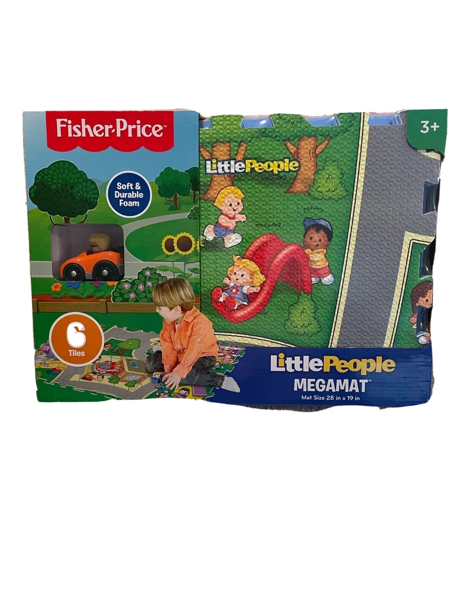 Fisher Price Little People Megamat Playset w Car Person 6 Foam Mat Pieces 3