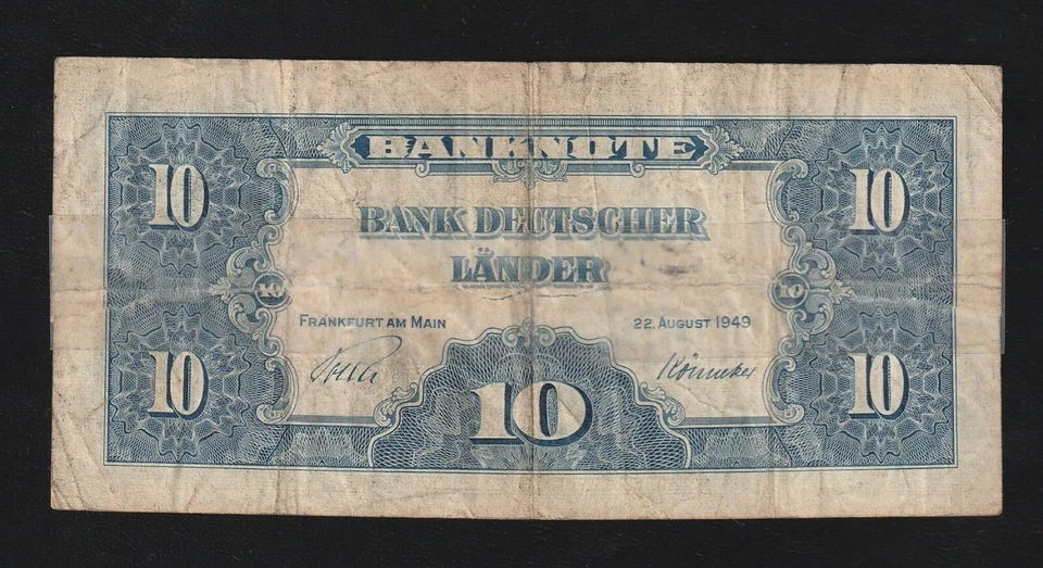 Germany, 10 Mark, 1949, P-16, Banknote - Image 2 of 2